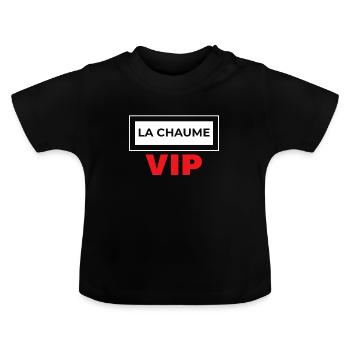 La Chaume VIP - T-shirt bio col rond Bébé - noir - Devant