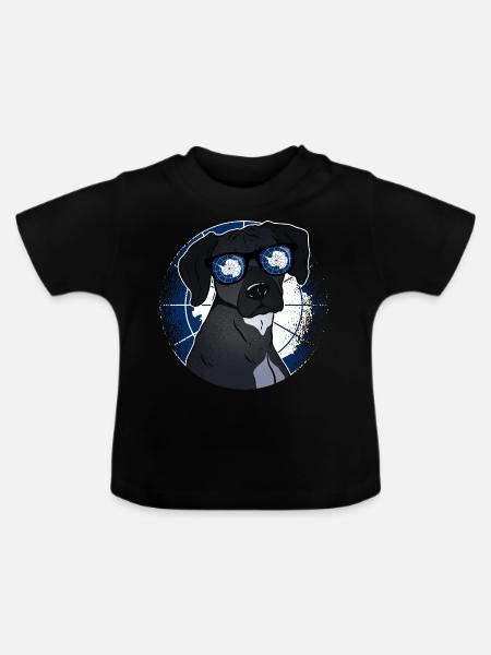 Antarktis - Baby Bio-T-Shirt mit Rundhals - Schwarz