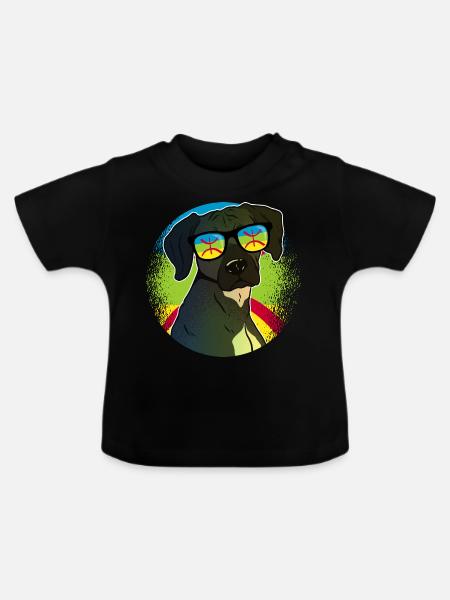 Amazigh - Baby Bio-T-Shirt mit Rundhals - Schwarz