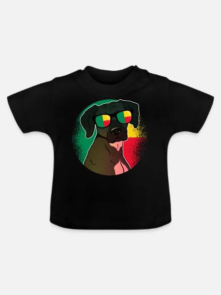 Benin - Baby Bio-T-Shirt mit Rundhals - Schwarz