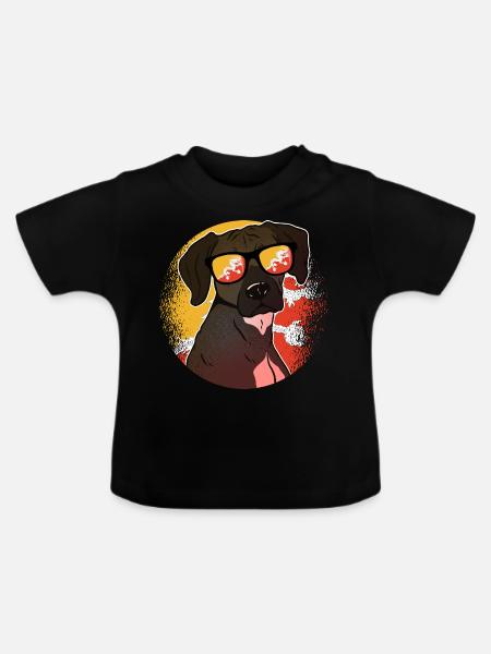 Bhutan - Baby Bio-T-Shirt mit Rundhals - Schwarz