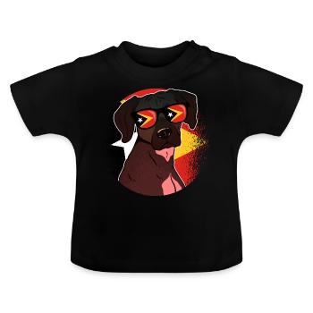 East Timor - Baby Organic T-Shirt with Round Neck - black - Front