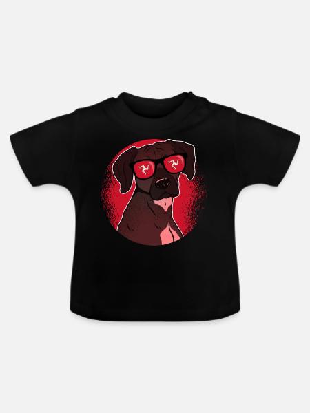 Isle Of Man - Baby Bio-T-Shirt mit Rundhals - Schwarz