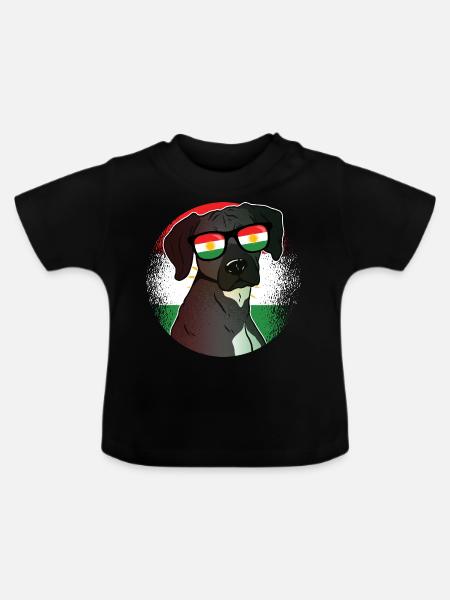 Kurdistan - Baby Bio-T-Shirt mit Rundhals - Schwarz