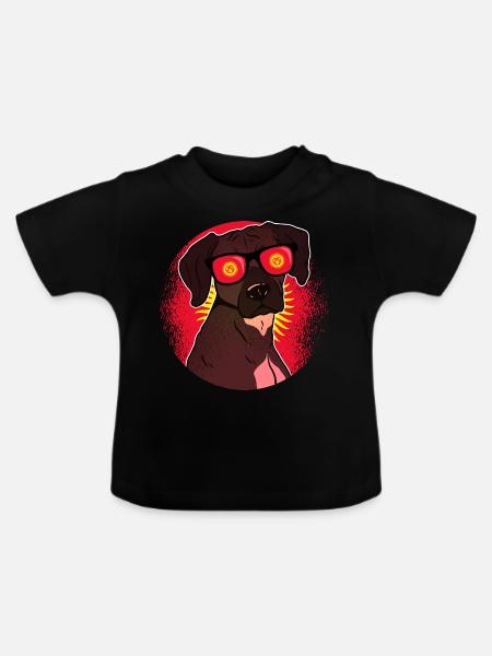Kirgisistan - Baby Bio-T-Shirt mit Rundhals - Schwarz