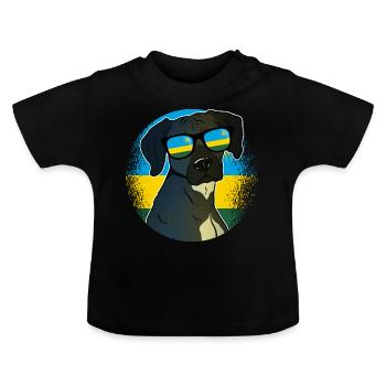 Ruanda - Baby Bio-T-Shirt mit Rundhals - Schwarz - Vorne