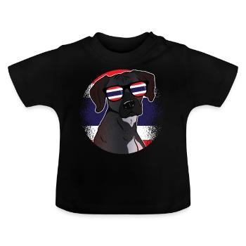Thaïlande - T-shirt bio col rond Bébé - noir - Devant