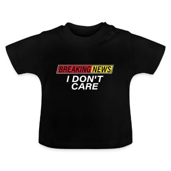 T-shirt Breaking Indifference - T-shirt bio col rond Bébé - noir - Devant