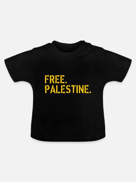 Befreit Palästina - Baby Bio-T-Shirt mit Rundhals - Schwarz