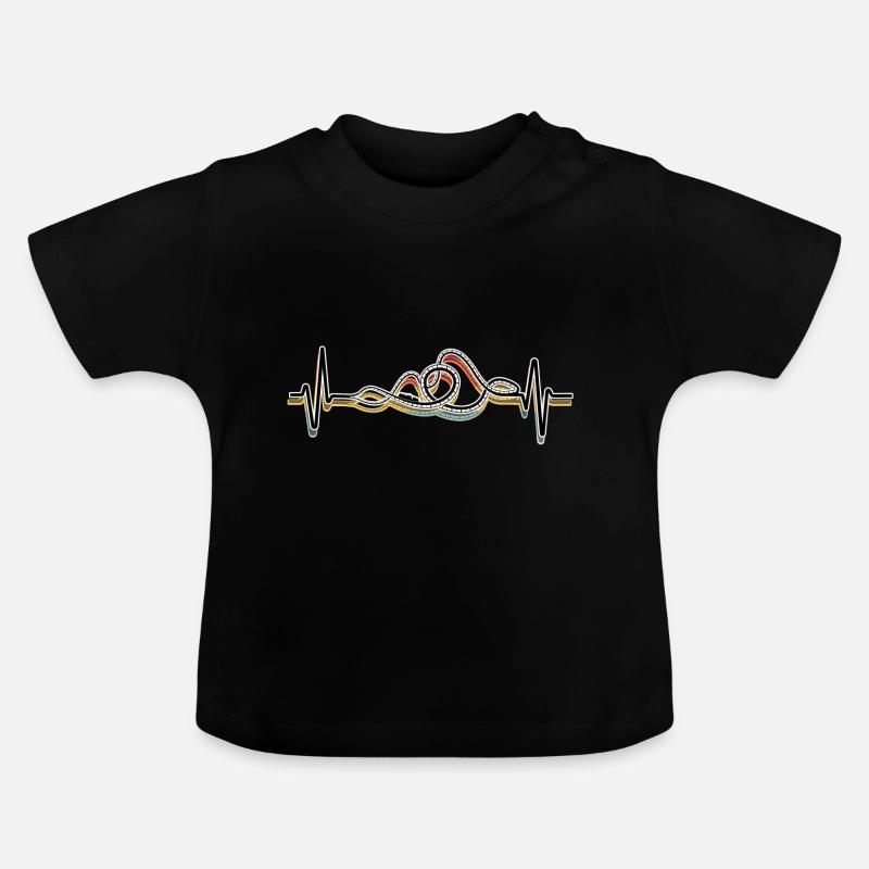 Achterbahn Freizeitpark Vintage Rummel - Baby Bio-T-Shirt mit Rundhals - Schwarz
