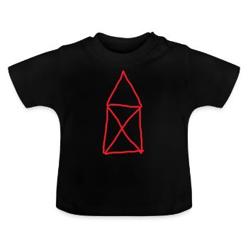 Maison de Nicolas - T-shirt bio col rond Bébé - noir - Devant