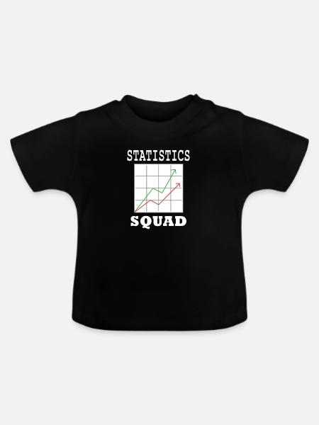 Statistik-Analyst Datenmanager Statistiker - Baby Bio-T-Shirt mit Rundhals - Schwarz