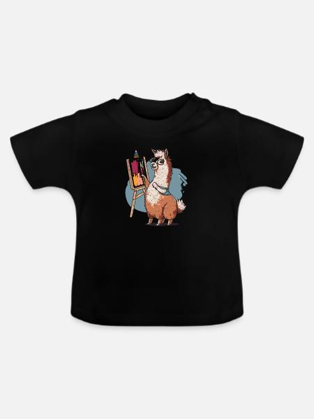Bürste & Muskelkraft - Baby Bio-T-Shirt mit Rundhals - Schwarz