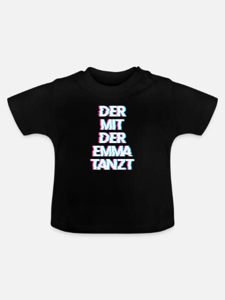 Hardtekk Tekk - Baby Bio-T-Shirt mit Rundhals - Schwarz