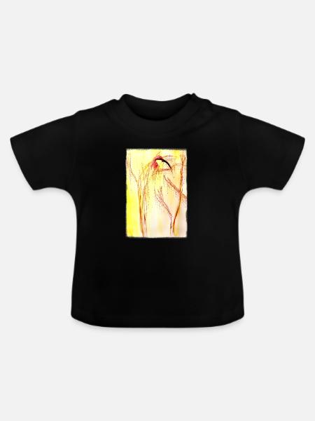 Bienenfresser - Baby Bio-T-Shirt mit Rundhals - Schwarz