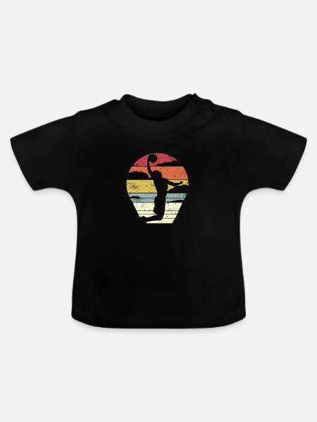 Basketball Jam - Baby Bio-T-Shirt mit Rundhals - Schwarz