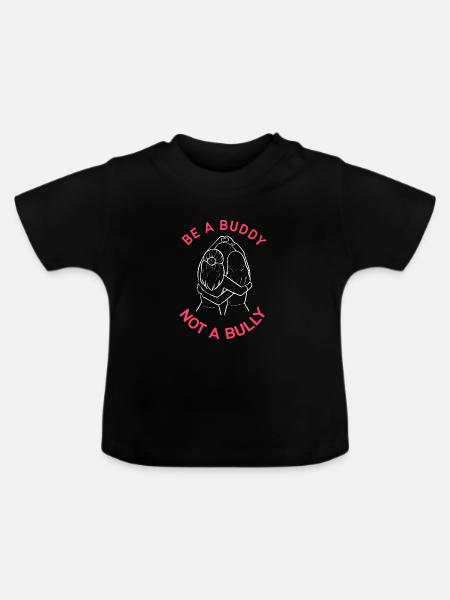 Mobbing - Baby Bio-T-Shirt mit Rundhals - Schwarz