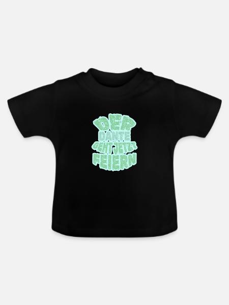 Party Dante - Baby Bio-T-Shirt mit Rundhals - Schwarz