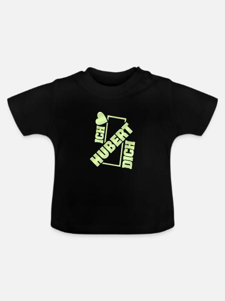 Couple Hubert - Baby Bio-T-Shirt mit Rundhals - Schwarz