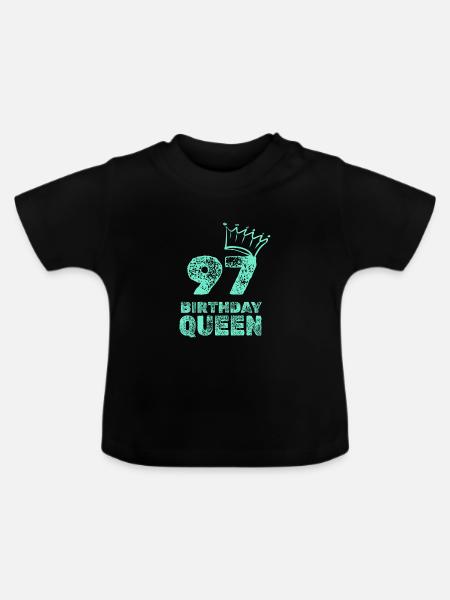 Alter 97 - Baby Bio-T-Shirt mit Rundhals - Schwarz