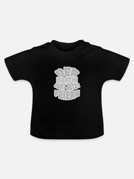 Martin Martin - Baby Bio-T-Shirt mit Rundhals - Schwarz