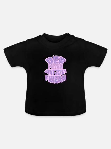 Peter als Peter - Baby Bio-T-Shirt mit Rundhals - Schwarz