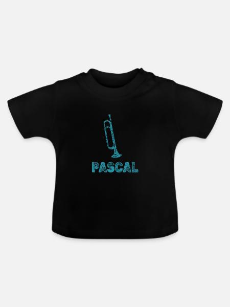 Pascal - Baby Bio-T-Shirt mit Rundhals - Schwarz