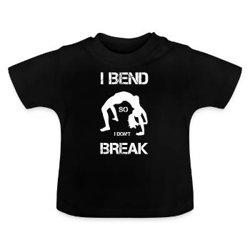 Yoga Yogilates Sports Health Chakra Dalai Lama - Baby Organic T-Shirt with Round Neck - black - Front