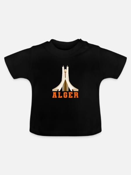 Algier - Baby Bio-T-Shirt mit Rundhals - Schwarz
