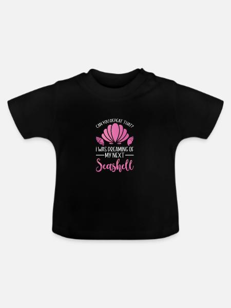 Womens Shelling Shell Collecting Seashells - Baby Bio-T-Shirt mit Rundhals - Schwarz