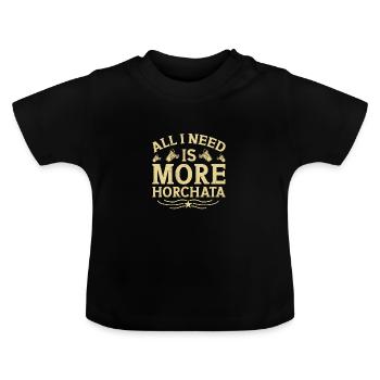 Salvadoran Beverage Horchata Cinco De Mayo - Baby Organic T-Shirt with Round Neck - black - Front