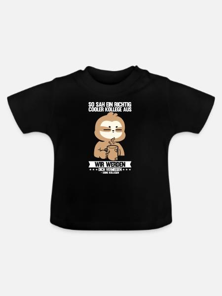 Abschied Kollegin Abschiedsparty Geschenk - Baby Bio-T-Shirt mit Rundhals - Schwarz