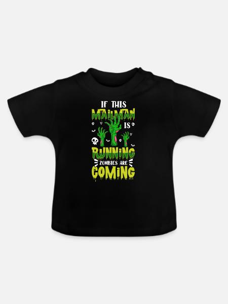 Briefträger Beruf Mail Briefkasten - Baby Bio-T-Shirt mit Rundhals - Schwarz
