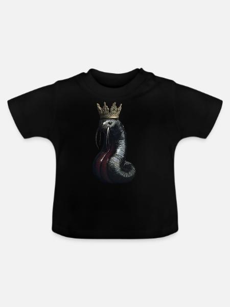 Wurm - Baby Bio-T-Shirt mit Rundhals - Schwarz