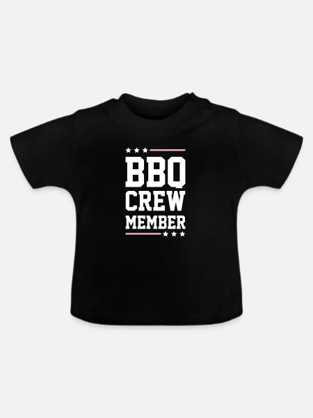 Bbq Crew - Baby Bio-T-Shirt mit Rundhals - Schwarz