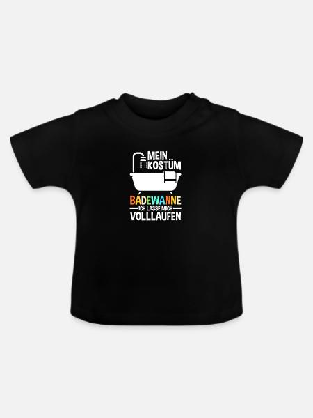 Jecken Fasching Karneval - Baby Bio-T-Shirt mit Rundhals - Schwarz