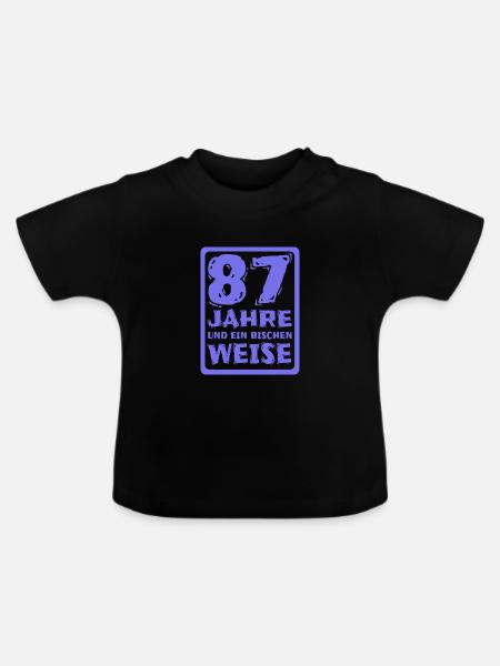 87 - Baby Bio-T-Shirt mit Rundhals - Schwarz