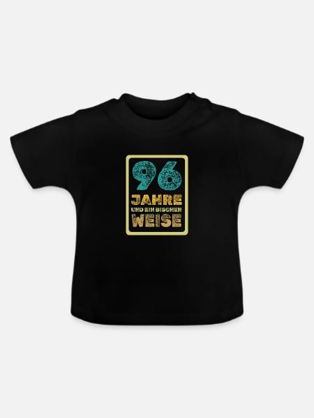 96 - Baby Bio-T-Shirt mit Rundhals - Schwarz