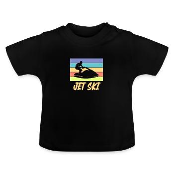 Jetski - Baby Bio-T-Shirt mit Rundhals - Schwarz - Vorne