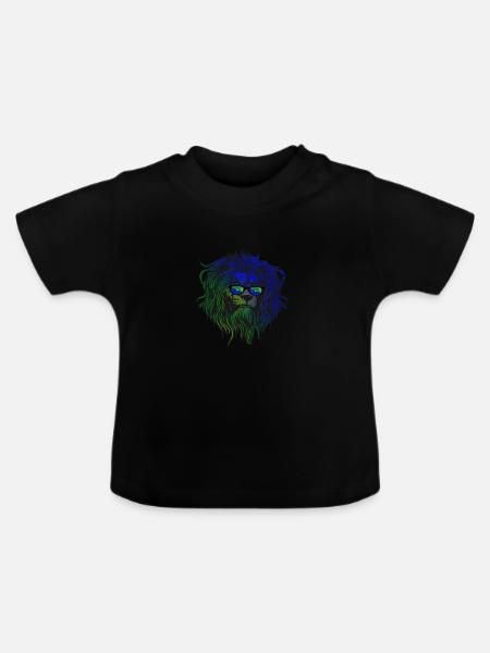 Weihnachtsinsel - Baby Bio-T-Shirt mit Rundhals - Schwarz