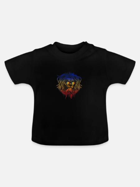 Moldawien - Baby Bio-T-Shirt mit Rundhals - Schwarz