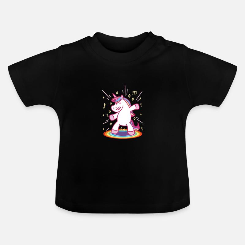 Écouter Danser Cadeau d’anniversaire - T-shirt bio col rond Bébé - noir
