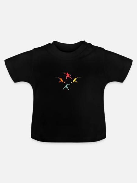 Fechter Evolution Fechten - Baby Bio-T-Shirt mit Rundhals - Schwarz