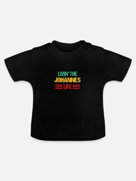 Johannes - Baby Bio-T-Shirt mit Rundhals - Schwarz