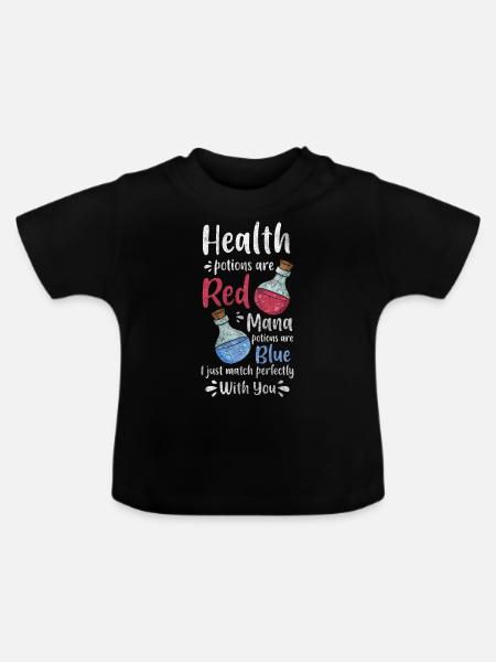 Potion Heilpraktiker Natürlich - Baby Bio-T-Shirt mit Rundhals - Schwarz