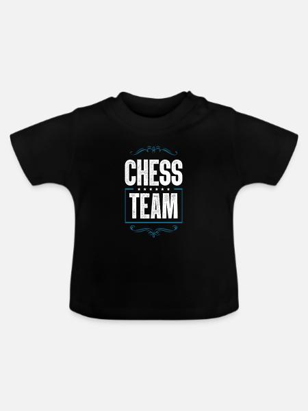 Chess Crew - Baby Bio-T-Shirt mit Rundhals - Schwarz