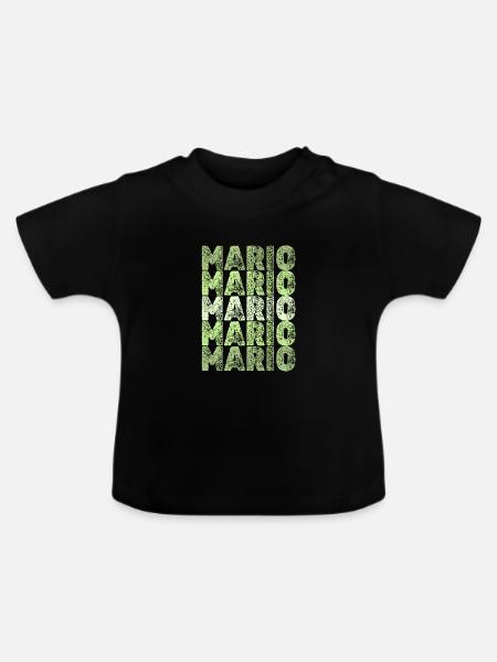 Geschenk für Mario - Baby Bio-T-Shirt mit Rundhals - Schwarz