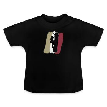 Baumklettern Klettern Aufstieg - Baby Bio-T-Shirt mit Rundhals - Schwarz - Vorne