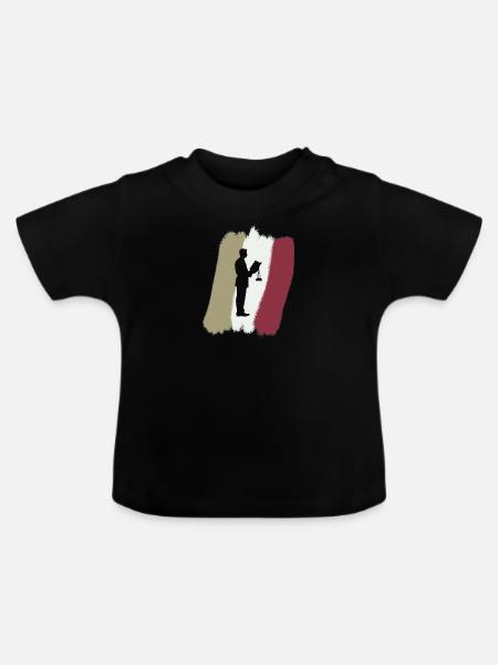 Gericht Versicherung - Baby Bio-T-Shirt mit Rundhals - Schwarz
