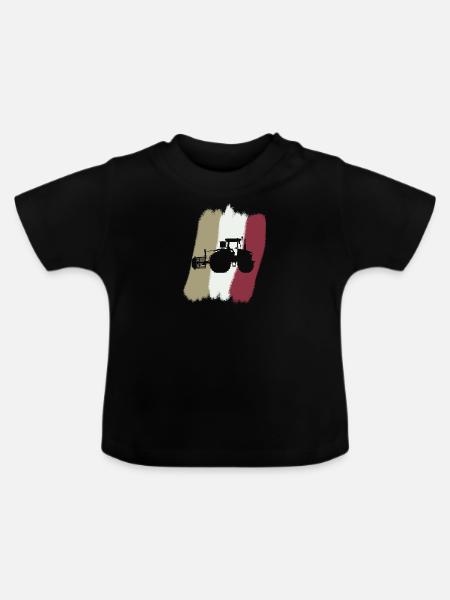Landwirt Ranch - Baby Bio-T-Shirt mit Rundhals - Schwarz